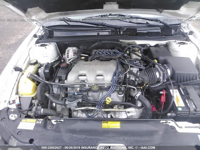 1G2NF52E1YC522404 - 2000 PONTIAC GRAND AM SE1 WHITE photo 10