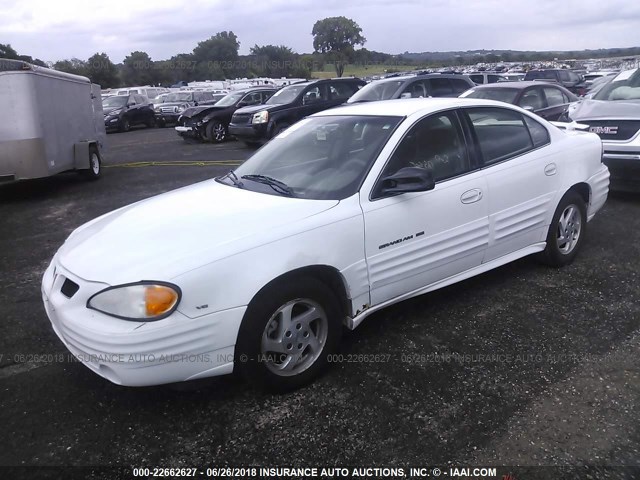 1G2NF52E1YC522404 - 2000 PONTIAC GRAND AM SE1 WHITE photo 2