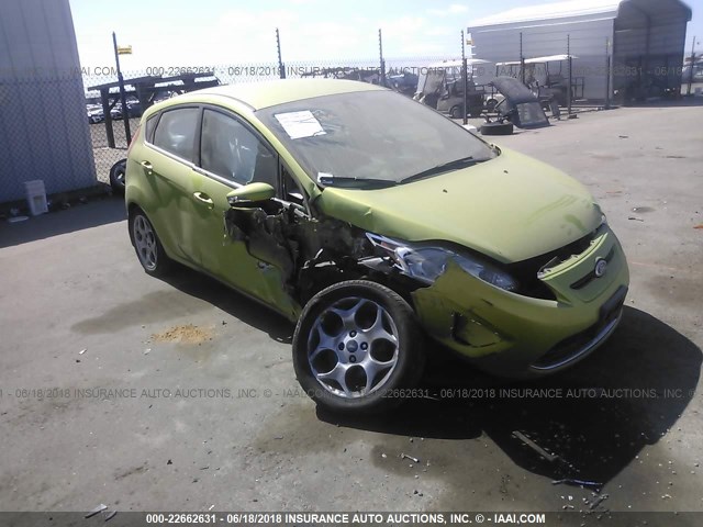 3FADP4FJ6BM104373 - 2011 FORD FIESTA SES GREEN photo 1