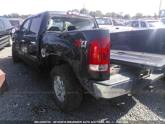 3GTP2VE30BG190034 - 2011 GMC SIERRA K1500 SLE BLACK photo 3