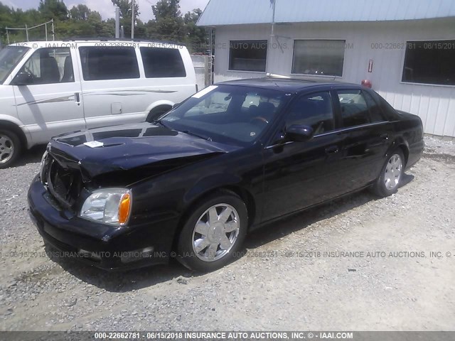 1G6KF57965U219492 - 2005 CADILLAC DEVILLE DTS BLACK photo 2