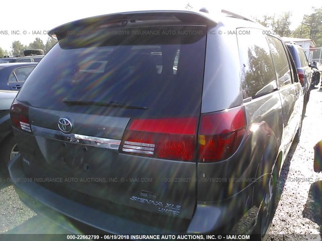 5TDZA22C35S312275 - 2005 TOYOTA SIENNA XLE/XLE LIMITED GRAY photo 4