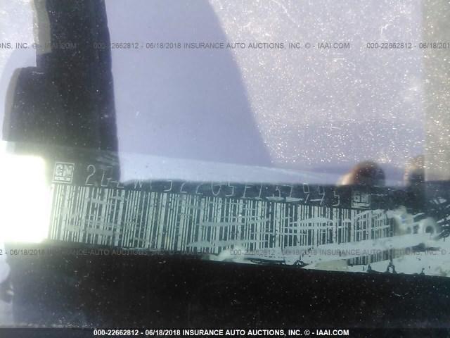 2G2WP522051131995 - 2005 PONTIAC GRAND PRIX BLACK photo 9