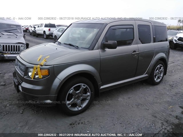 5J6YH18918L006818 - 2008 HONDA ELEMENT SC GRAY photo 2