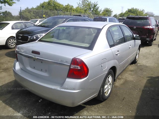 1G1ZT54815F337379 - 2005 CHEVROLET MALIBU LS 银色 照片 4