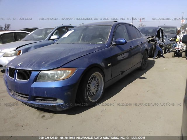 WBAVA33537PG50387 - 2007 BMW 328 I BLUE photo 2