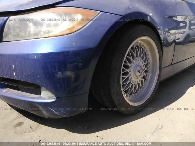 WBAVA33537PG50387 - 2007 BMW 328 I BLUE photo 6