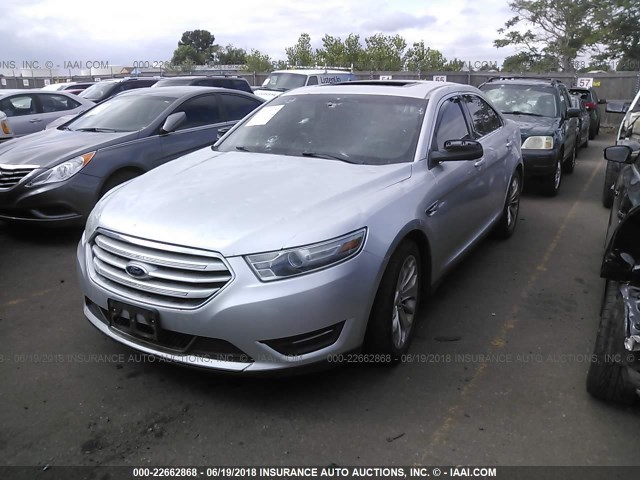 1FAHP2F81DG188523 - 2013 FORD TAURUS LIMITED SILVER photo 2