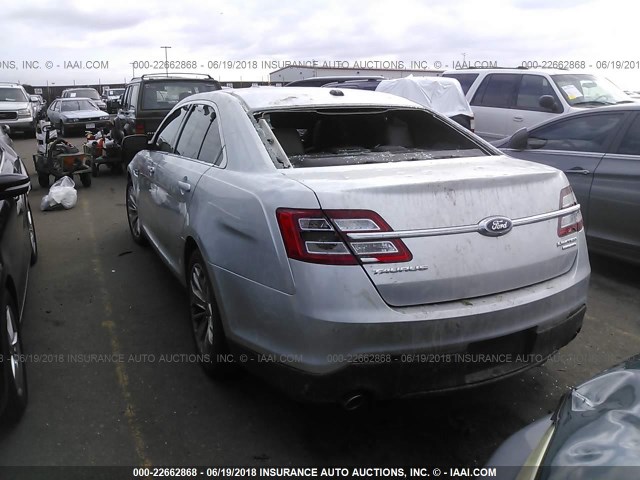 1FAHP2F81DG188523 - 2013 FORD TAURUS LIMITED SILVER photo 3