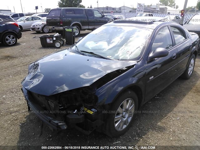 1C3EL56R46N156476 - 2006 CHRYSLER SEBRING TOURING BLACK photo 2