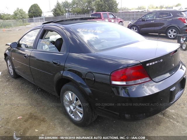 1C3EL56R46N156476 - 2006 CHRYSLER SEBRING TOURING BLACK photo 3