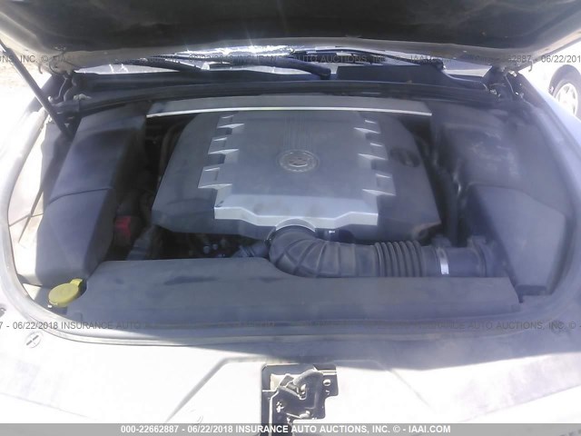 1G6DS57V480192256 - 2008 CADILLAC CTS HI FEATURE V6 SILVER photo 10