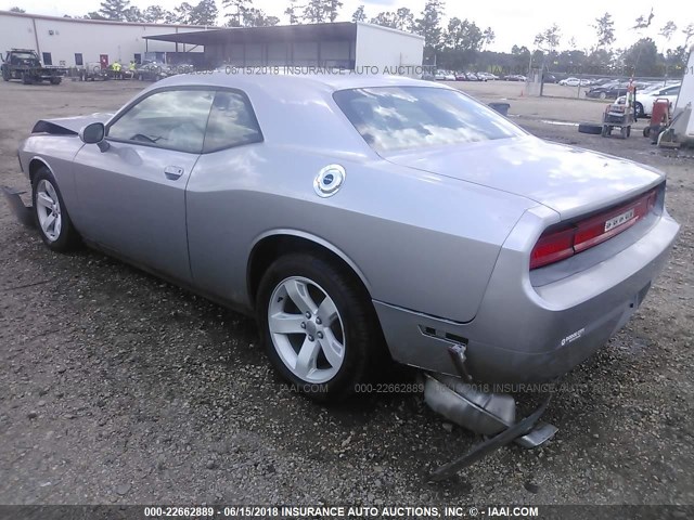 2C3CDYAG6EH294149 - 2014 DODGE CHALLENGER SXT GRAY photo 3