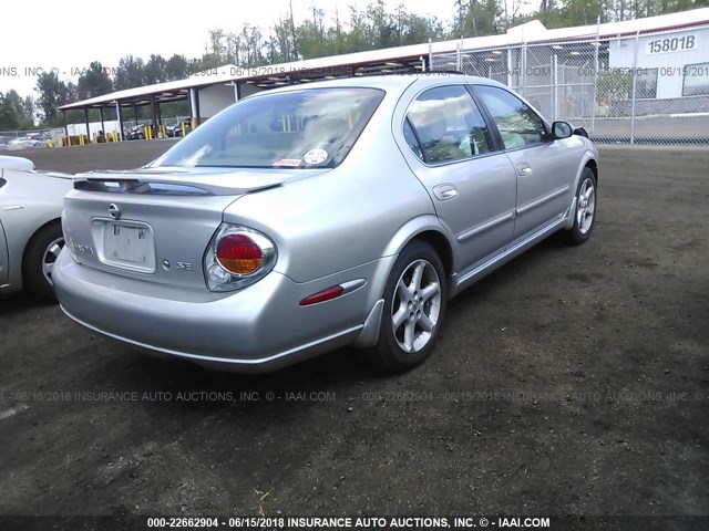 JN1DA31D83T525976 - 2003 NISSAN MAXIMA GLE/GXE/SE SILVER photo 4