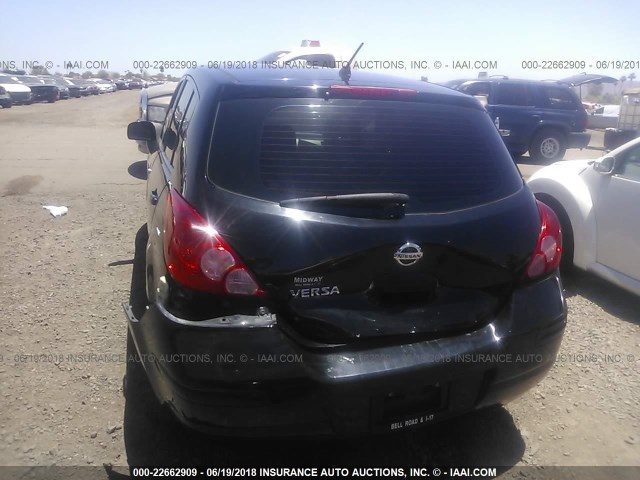 3N1BC1CP7BL456472 - 2011 NISSAN VERSA S/SL BLACK photo 6