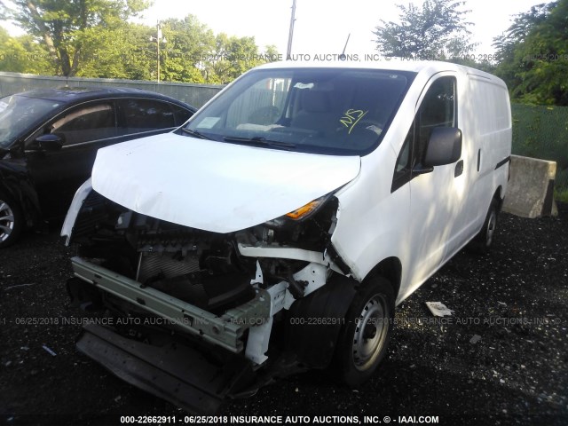3N63M0YN6FK727658 - 2015 CHEVROLET CITY EXPRESS LS WHITE photo 2