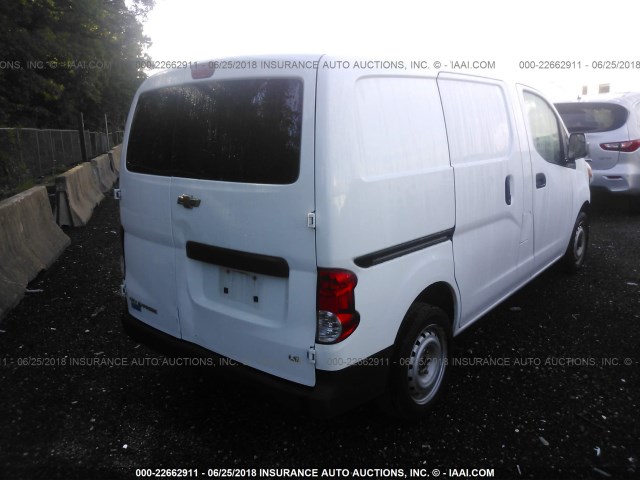 3N63M0YN6FK727658 - 2015 CHEVROLET CITY EXPRESS LS WHITE photo 4