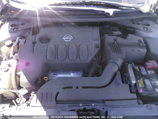 1N4AL2AP6AN497469 - 2010 NISSAN ALTIMA S SILVER photo 10