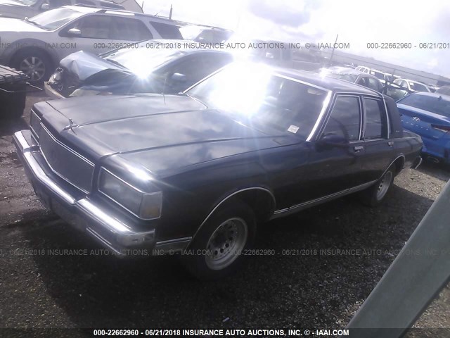 1G1BU51H1H9152450 - 1987 CHEVROLET CAPRICE CLASSIC BROUGHAM 深蓝色 照片 2