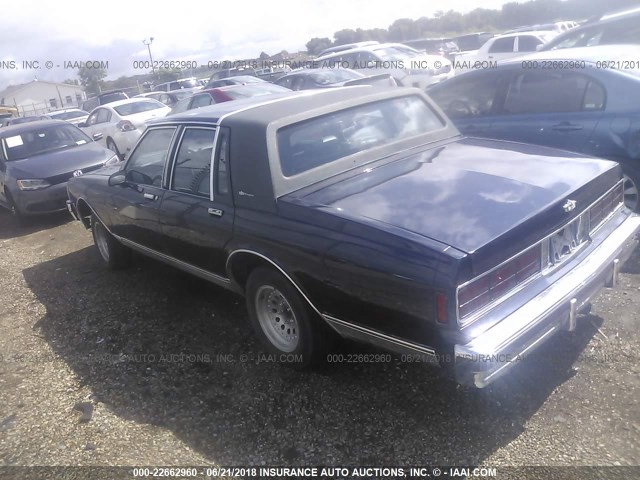 1G1BU51H1H9152450 - 1987 CHEVROLET CAPRICE CLASSIC BROUGHAM 深蓝色 照片 3