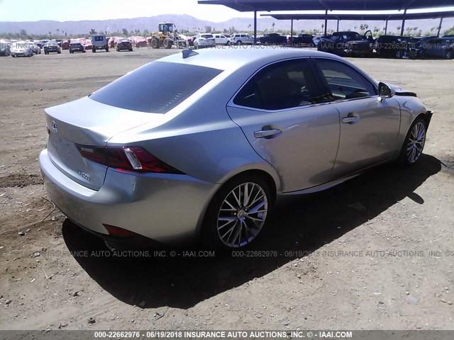 JTHBA1D24G5010839 - 2016 LEXUS IS 200T GRAY photo 4