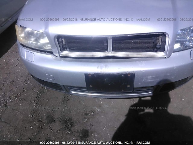 WAULT68E02A160526 - 2002 AUDI A4 3.0 QUATTRO SILVER photo 6