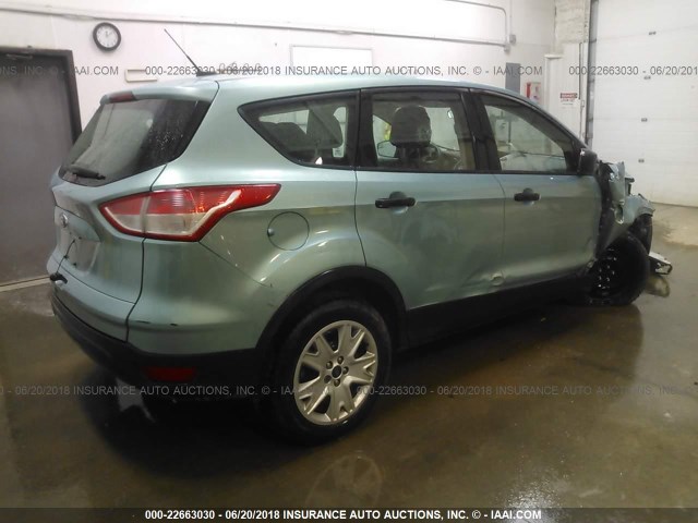 1FMCU0F74DUC46940 - 2013 FORD ESCAPE S BLUE photo 4