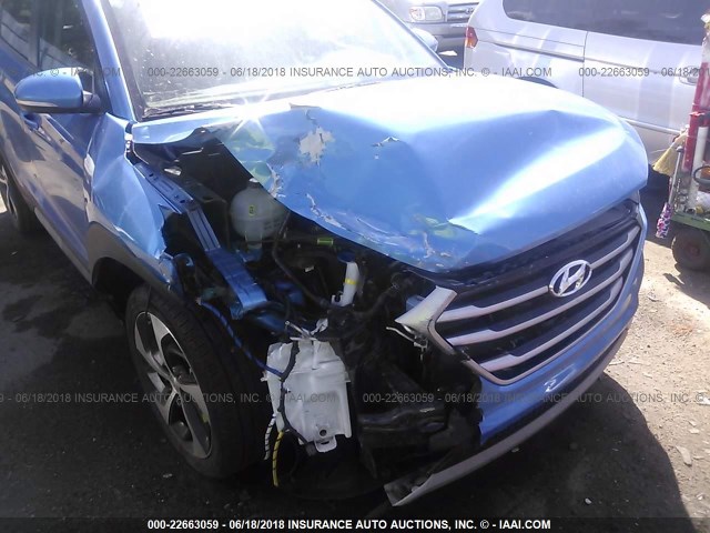 KM8J3CA24JU618313 - 2018 HYUNDAI TUCSON LIMITED/SPORT AND ECO/SE BLUE photo 6