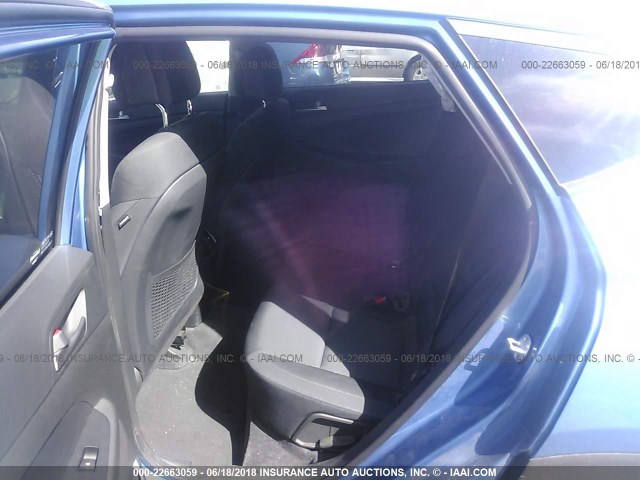 KM8J3CA24JU618313 - 2018 HYUNDAI TUCSON LIMITED/SPORT AND ECO/SE BLUE photo 8