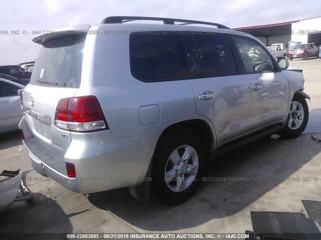 JTMHY05J095004675 - 2009 TOYOTA LAND CRUISER  SILVER photo 4