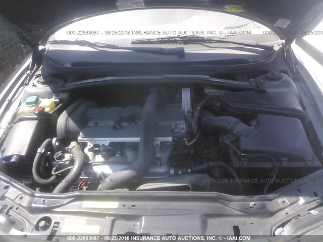 YV1RS53D412042295 - 2001 VOLVO S60 T5 GRAY photo 10