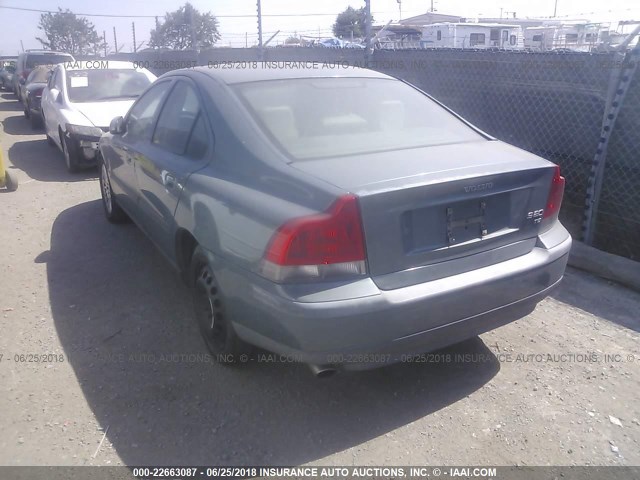 YV1RS53D412042295 - 2001 VOLVO S60 T5 GRAY photo 3