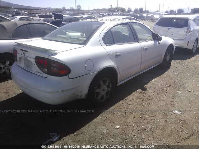 1G3NL52EX4C205297 - 2004 OLDSMOBILE ALERO GL WHITE photo 4