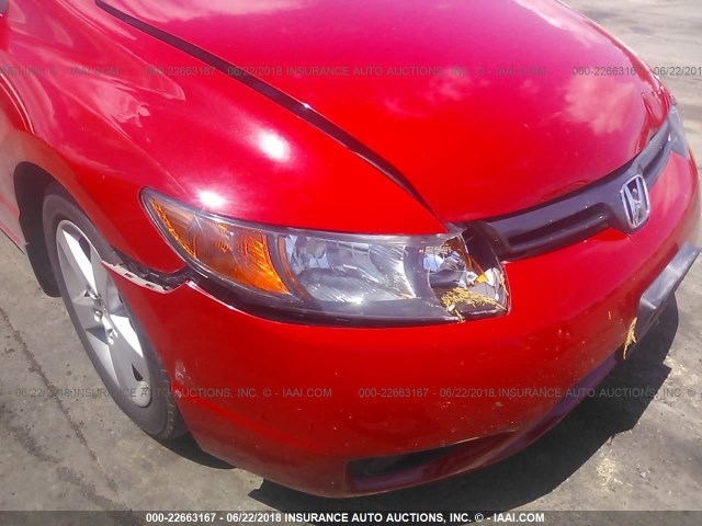 2HGFG12958H518797 - 2008 HONDA CIVIC EXL 红色 照片 6