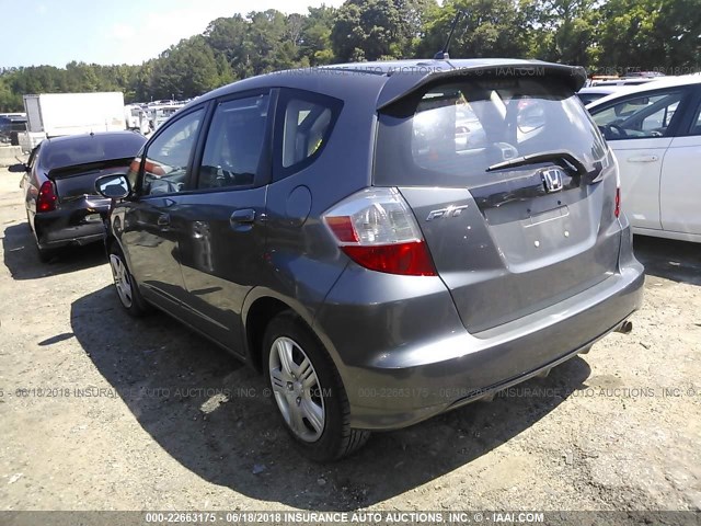 LUCGE8H5XD3001512 - 2013 HONDA FIT LX GRAY photo 3