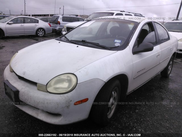 1B3ES46C3YD856973 - 2000 DODGE NEON ES WHITE photo 2