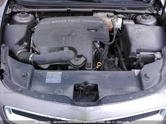 1G1ZC5EB4AF138511 - 2010 CHEVROLET MALIBU 1LT Pewter photo 10