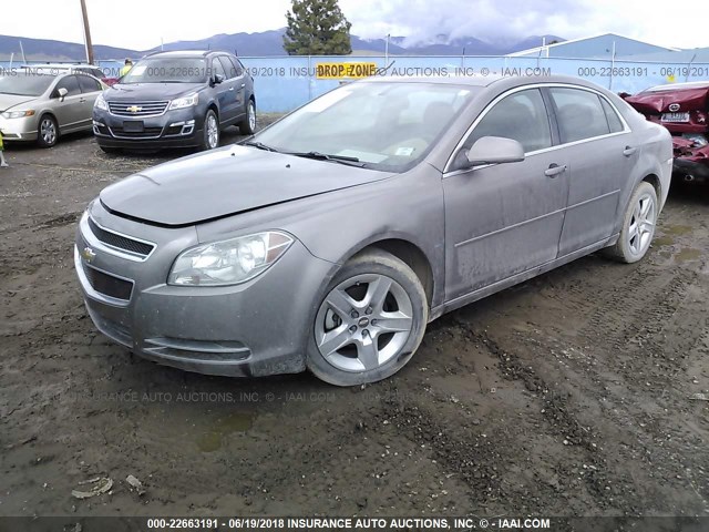 1G1ZC5EB4AF138511 - 2010 CHEVROLET MALIBU 1LT Pewter photo 2