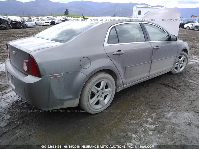 1G1ZC5EB4AF138511 - 2010 CHEVROLET MALIBU 1LT Pewter photo 4