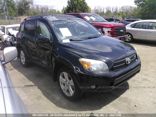 JTMBK32V876021652 - 2007 TOYOTA RAV4 SPORT BLACK photo 1