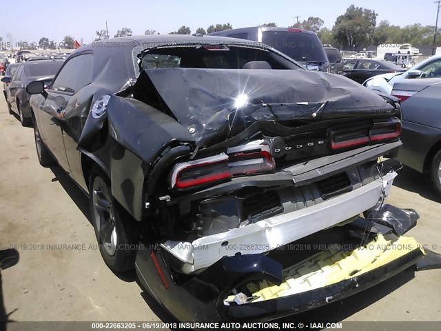 2C3CDZAG2JH183579 - 2018 DODGE CHALLENGER SXT BLACK photo 3