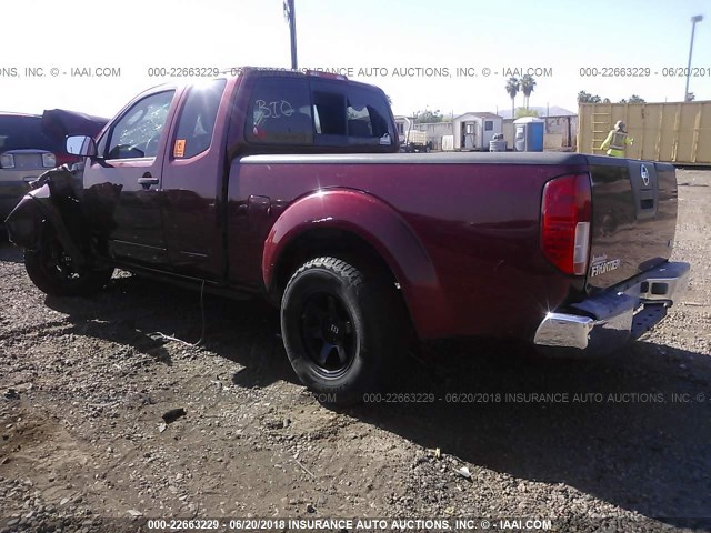 1N6BD06T76C468889 - 2006 NISSAN FRONTIER KING CAB XE RED photo 3