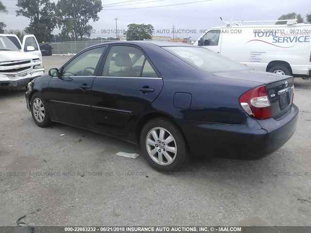 4T1BE30K13U662062 - 2003 TOYOTA CAMRY LE/XLE/SE 蓝色 照片 3