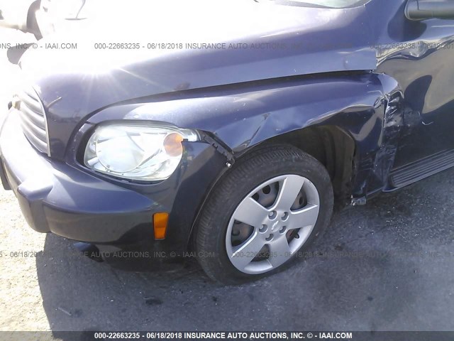 3GNBAADB0AS568127 - 2010 CHEVROLET HHR LS BLUE photo 6