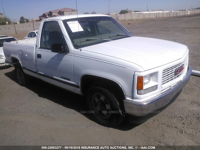 1GTEC14M4WZ850606 - 1998 GMC SIERRA C1500 WHITE photo 1