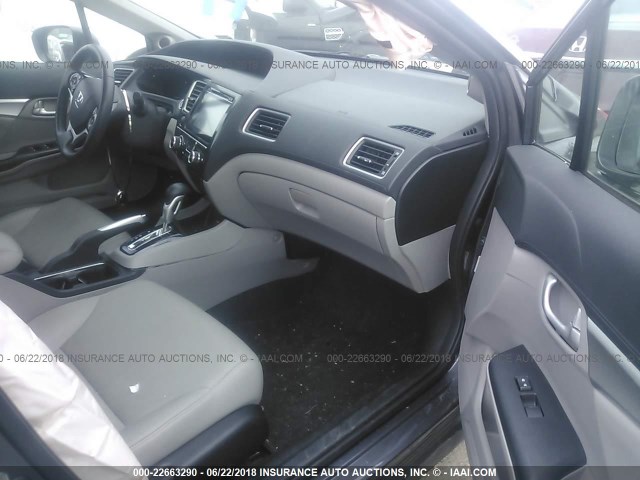 19XFB2F90FE255768 - 2015 HONDA CIVIC EXL GRAY photo 5