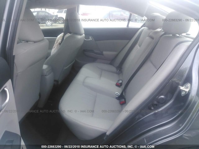 19XFB2F90FE255768 - 2015 HONDA CIVIC EXL GRAY photo 8