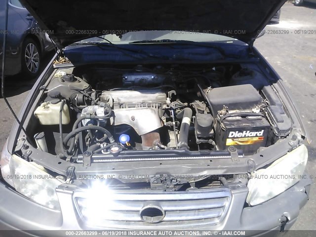 4T1BG22K71U073287 - 2001 TOYOTA CAMRY CE/LE/XLE GRAY photo 10