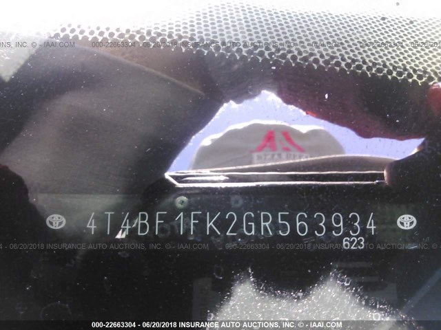 4T4BF1FK2GR563934 - 2016 TOYOTA CAMRY LE/XLE/SE/XSE SILVER photo 9