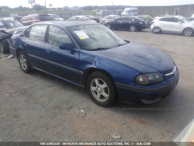 2G1WH55K939123616 - 2003 CHEVROLET IMPALA LS BLUE photo 1